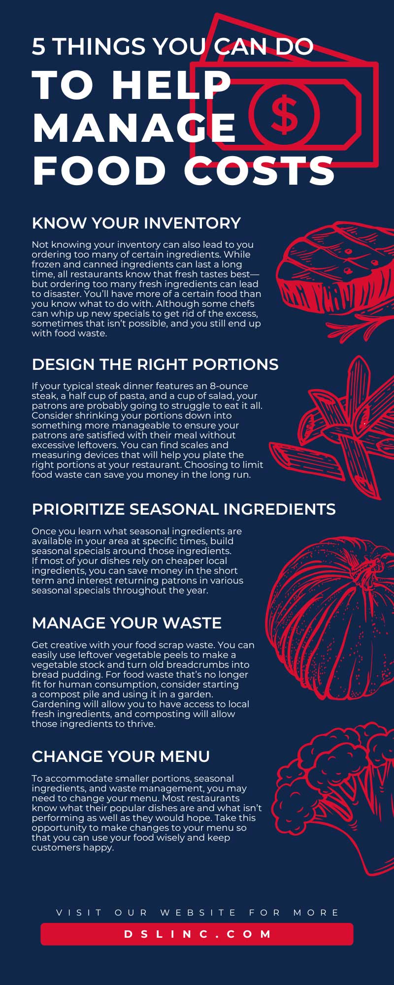 5 Things You Can Do To Help Manage Food Costs