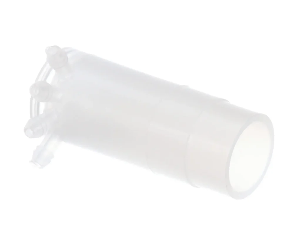 a white plastic tube with nozzles