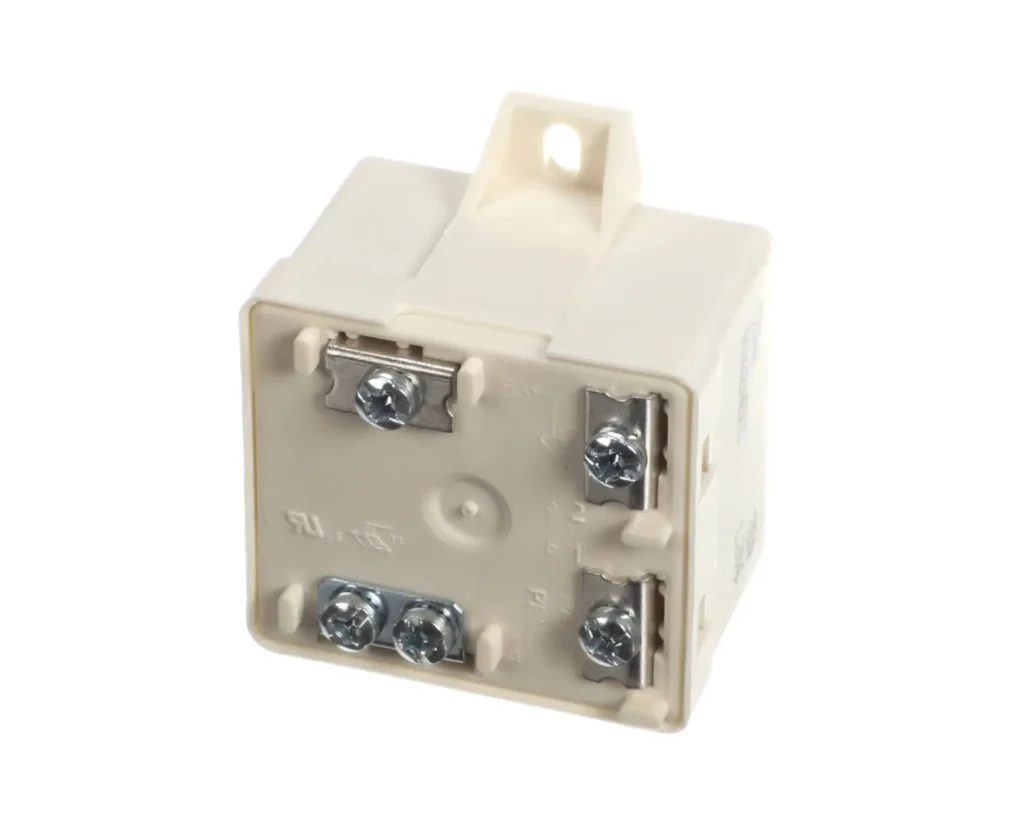 a white square object with screws