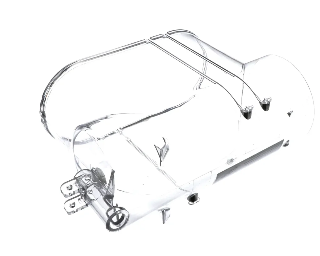 a transparent object with a wire