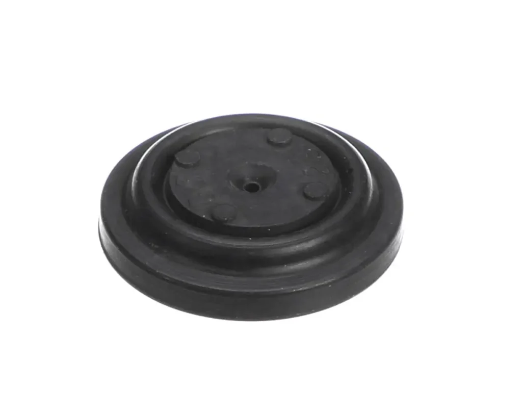 a black round object with a hole