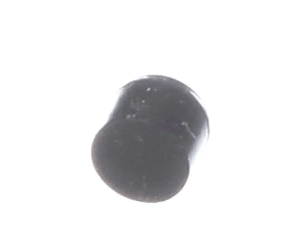 a black object on a white background