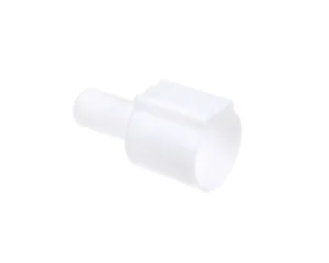 a white plastic object with a white background