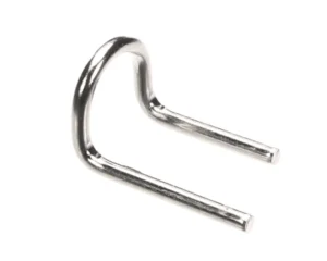 a close up of a metal hook