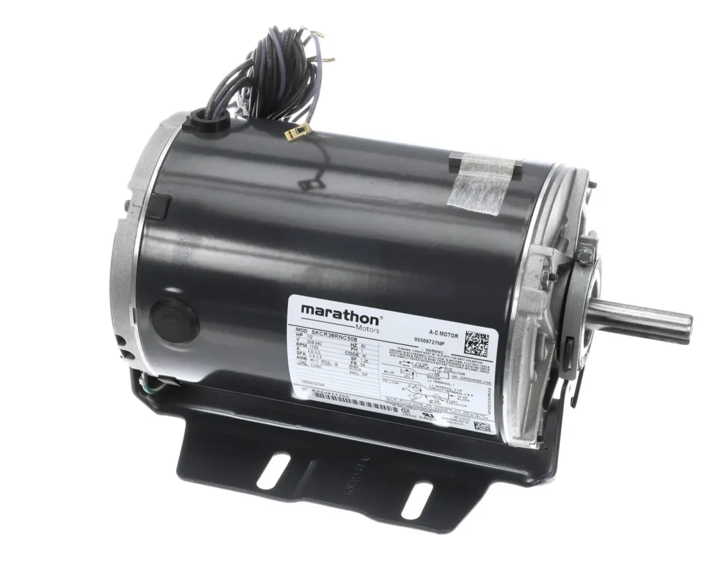 a black electric motor with wires