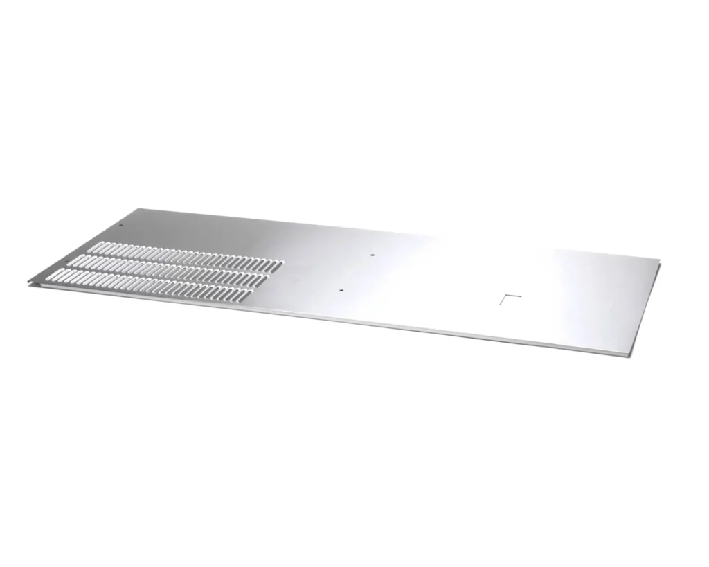 a metal plate with vent