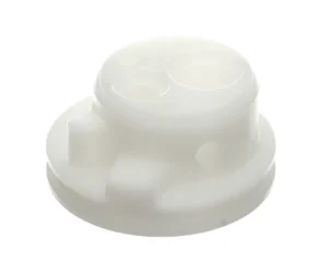 a white plastic object with holes