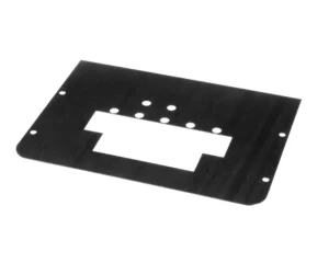 a black rectangular object with holes