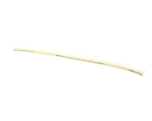 a white hose with blue text