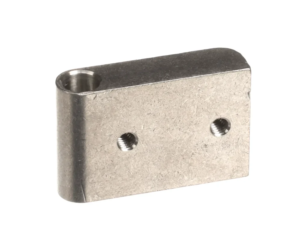 a metal object with a screw