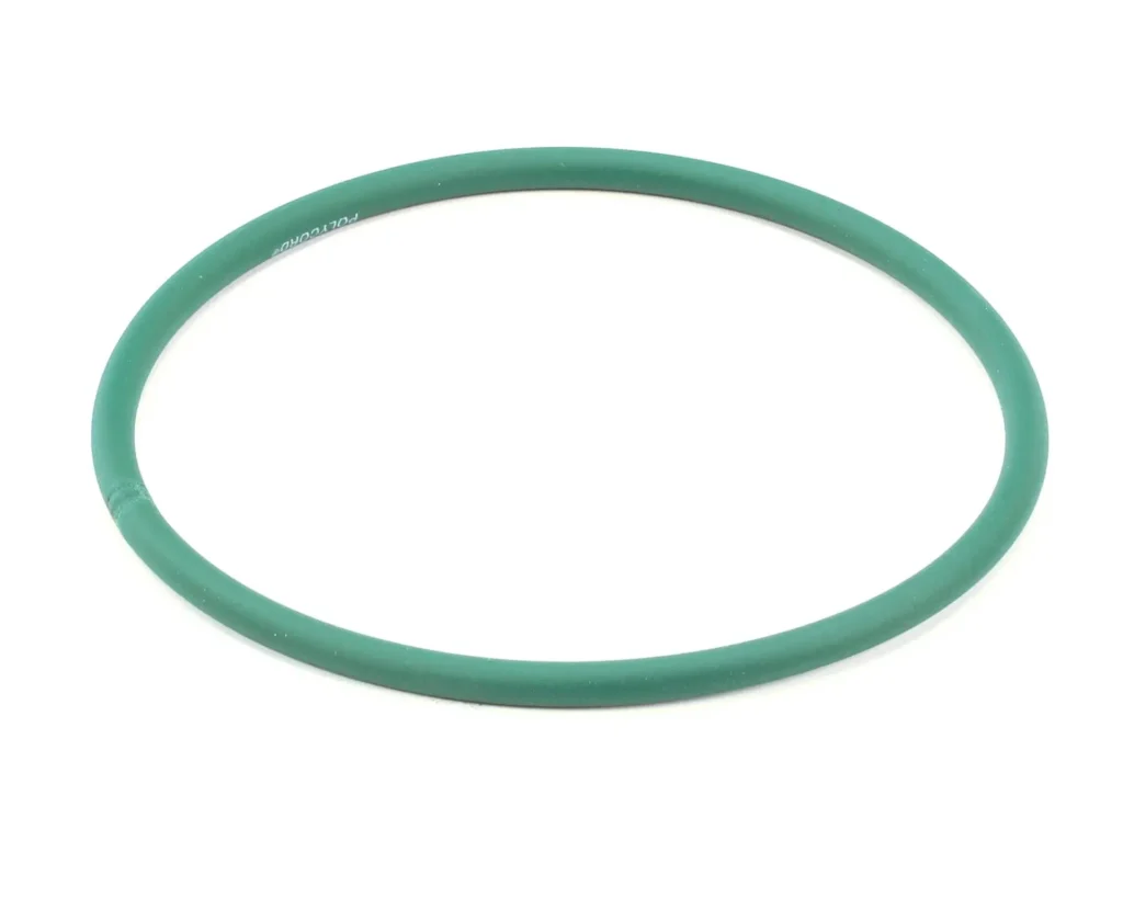 a green circle on a white background