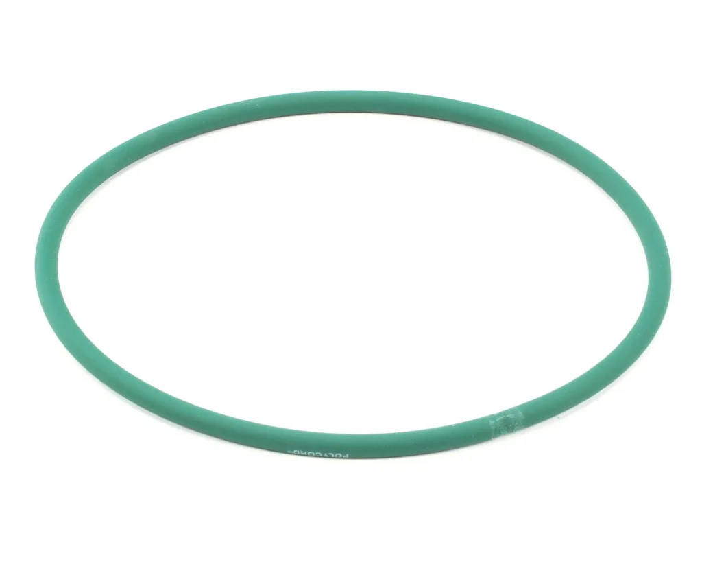 a green circle on a white background