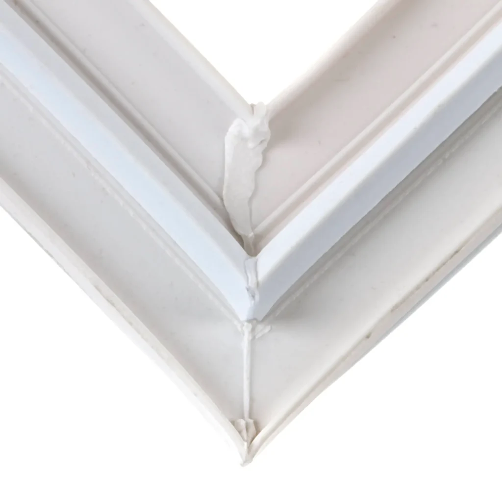 a close up of a corner of a picture frame