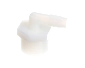 a white plastic valve with nozzle