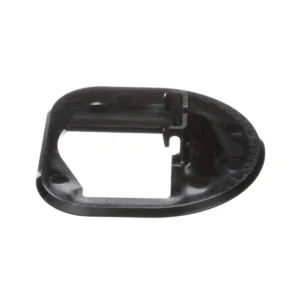 a black plastic object with holes