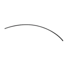 a black wire on a white background