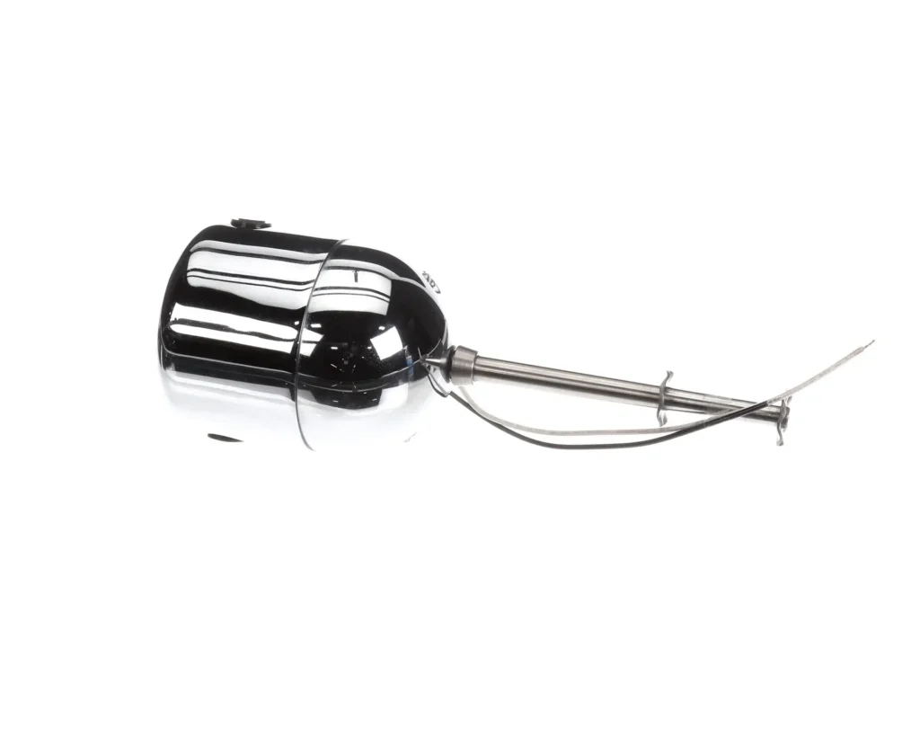 a chrome and silver object