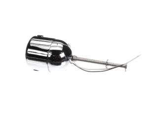 a chrome and silver object