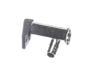 a metal pipe with nozzles