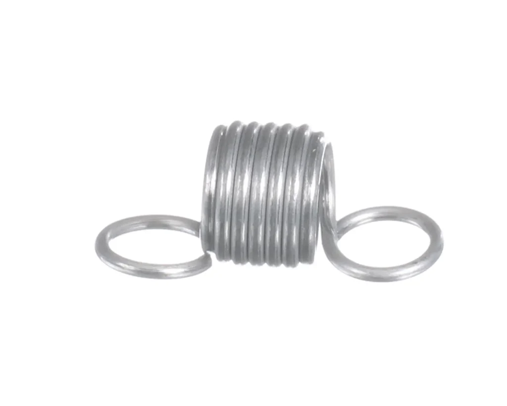 a close up of a metal spring