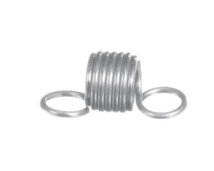 a close up of a metal spring