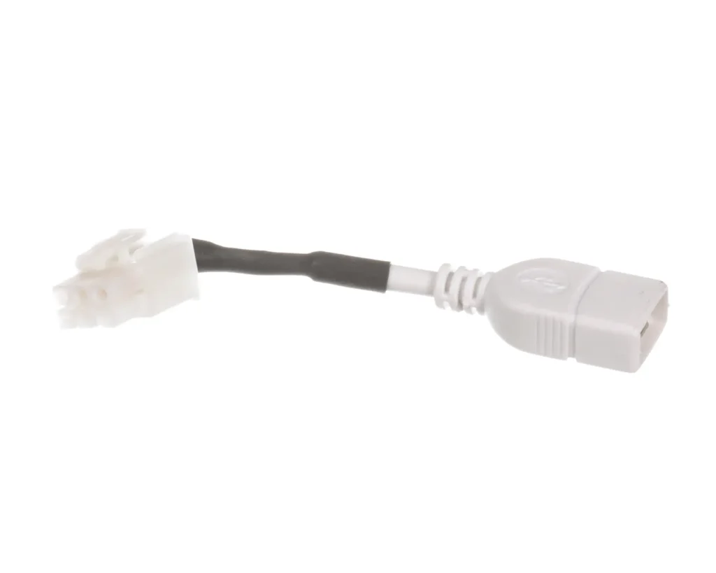 a white and black cable