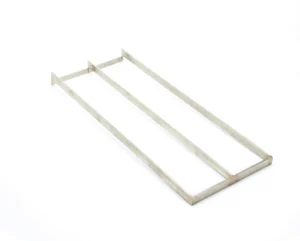 a metal frame on a white background