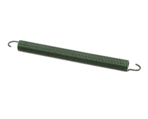 a green coil with a spring
