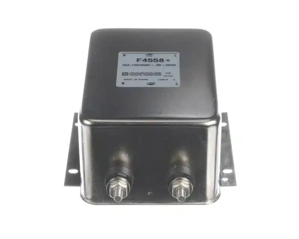 a black box with two connectors