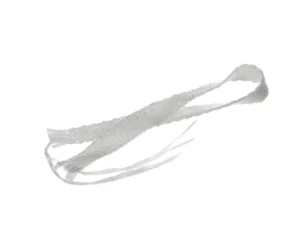a white rope with strings