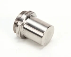 a silver metal object with a thread