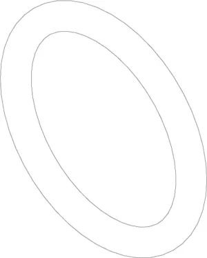 a black and white outline of a circle