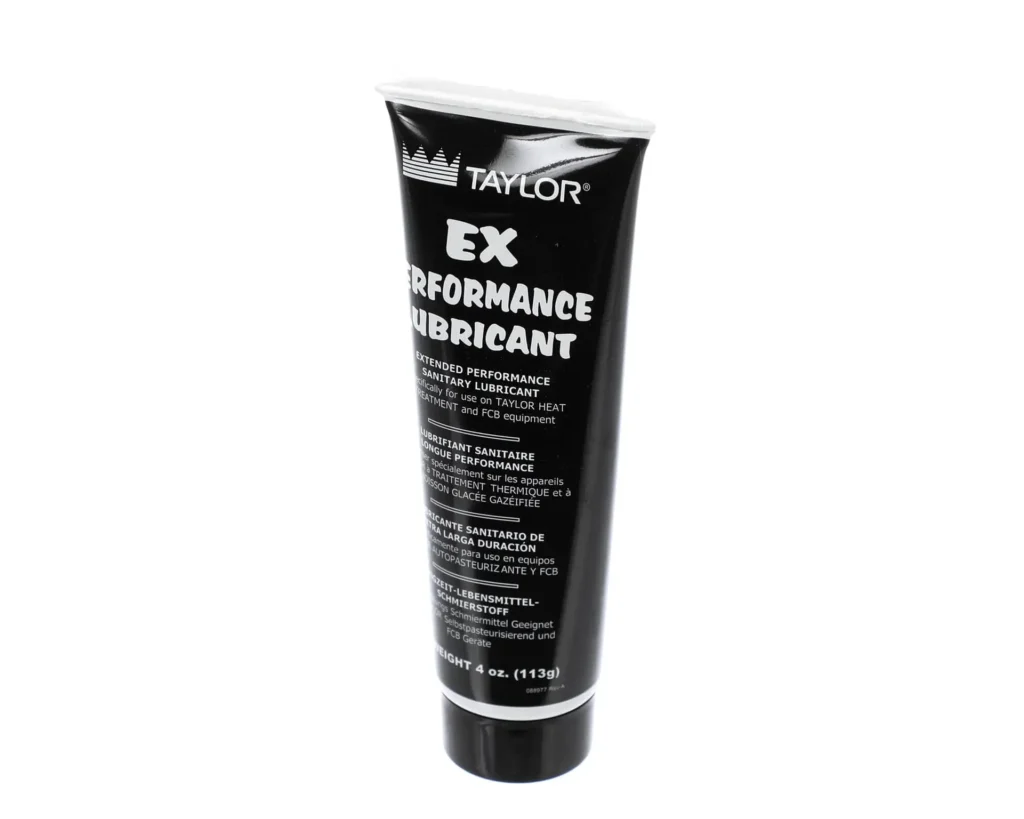 a black tube with white text
