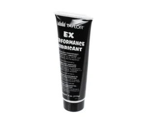 a black tube with white text