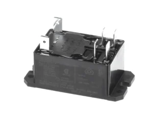 a black electrical device with metal screws