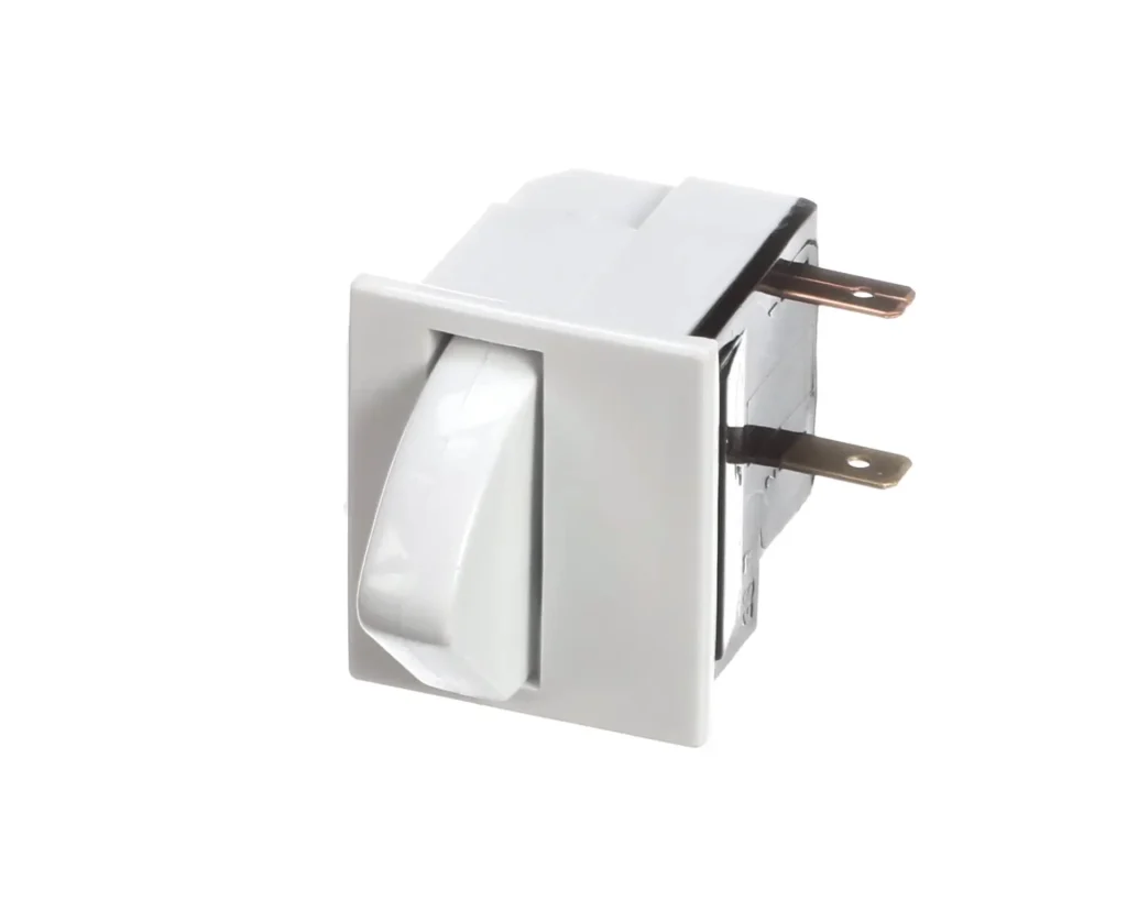 a white switch with a knob