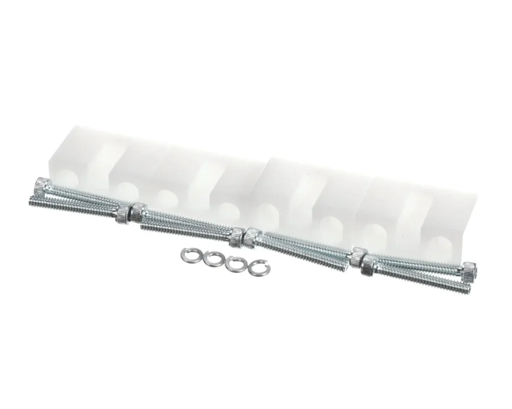 a metal object with a spring and screws