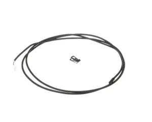 a black wire with a clip