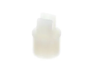 a white plastic object with a square top