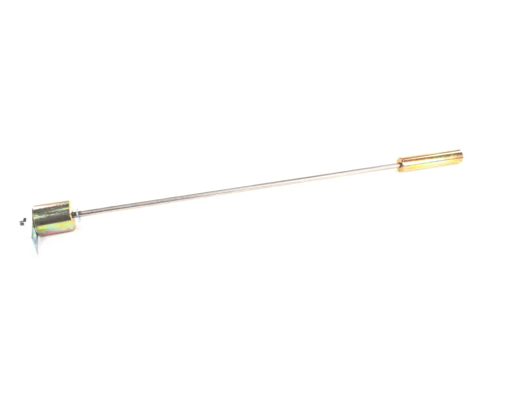 a long metal rod with a shiny handle