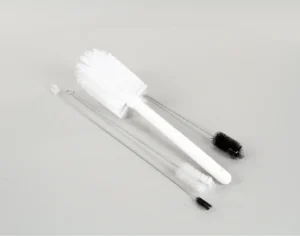 a white brush with black brushes
