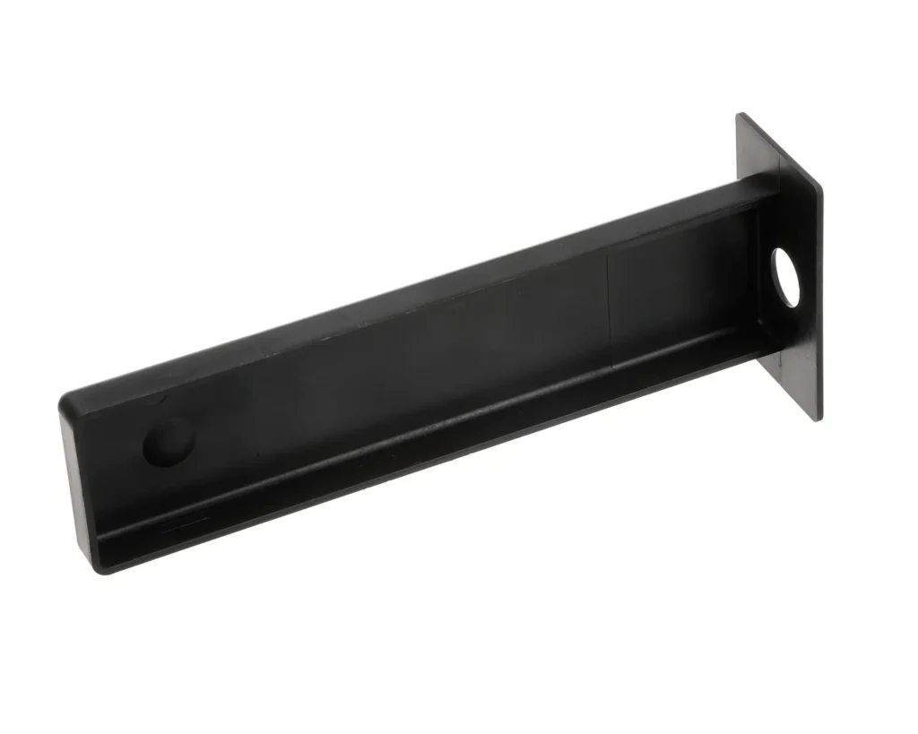 a black metal object with holes