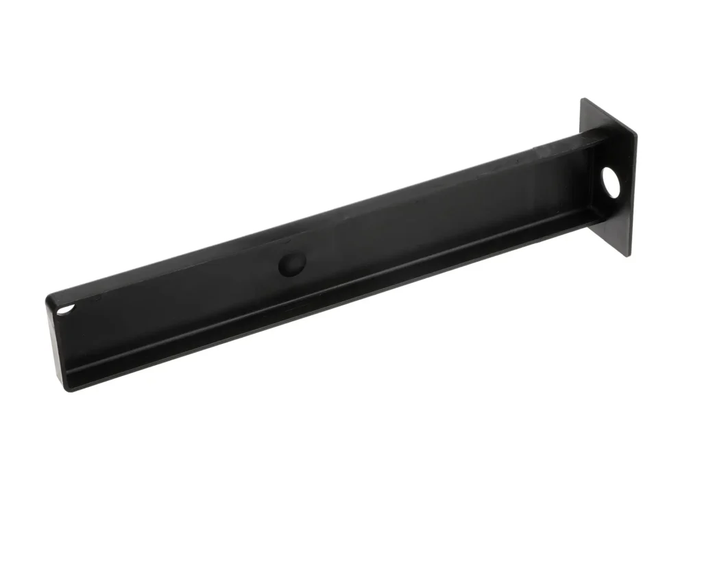 a black metal object with holes