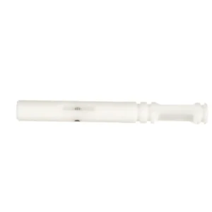 a white plastic object with a metal needle