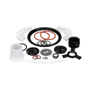 a group of different sizes of round black and white objects