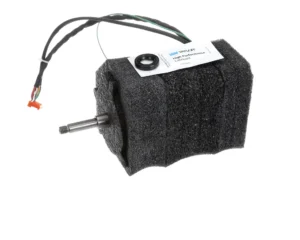 a black foam block with wires