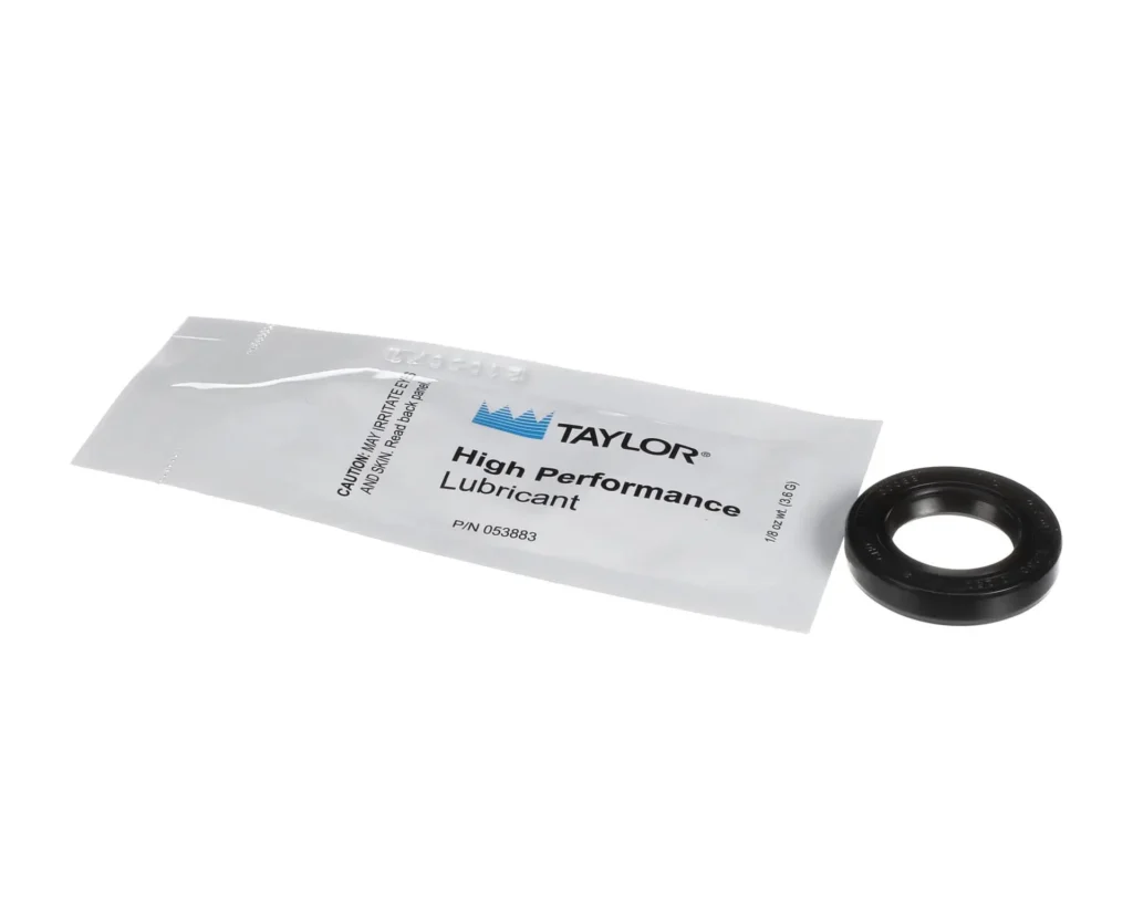 a white package with a black seal