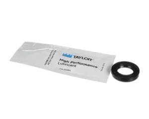 a white package with a black seal