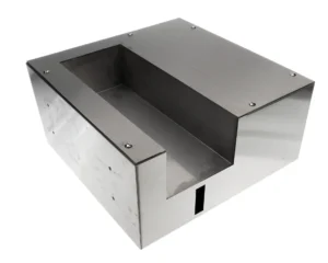a metal box with holes