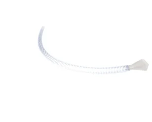 a white flexible tube with a white handle